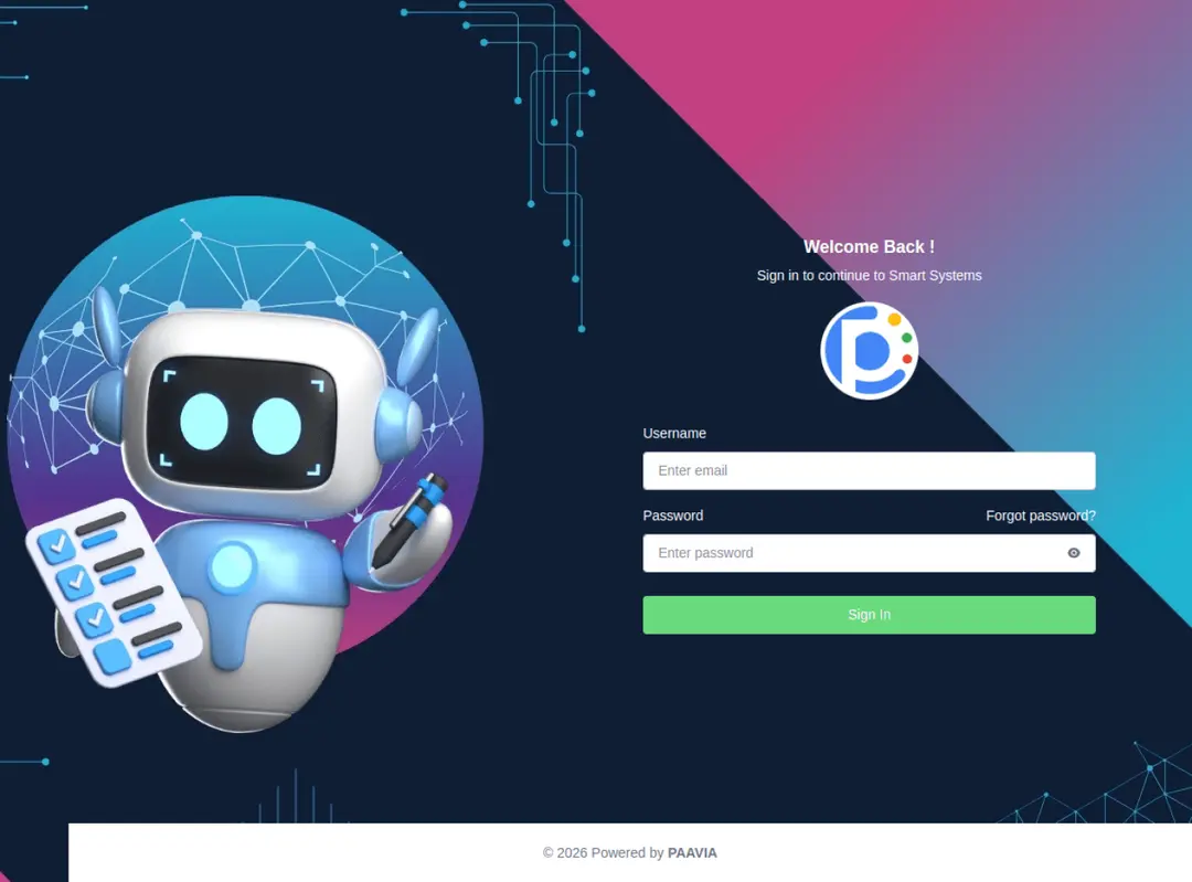 Paavia Smart Systems website