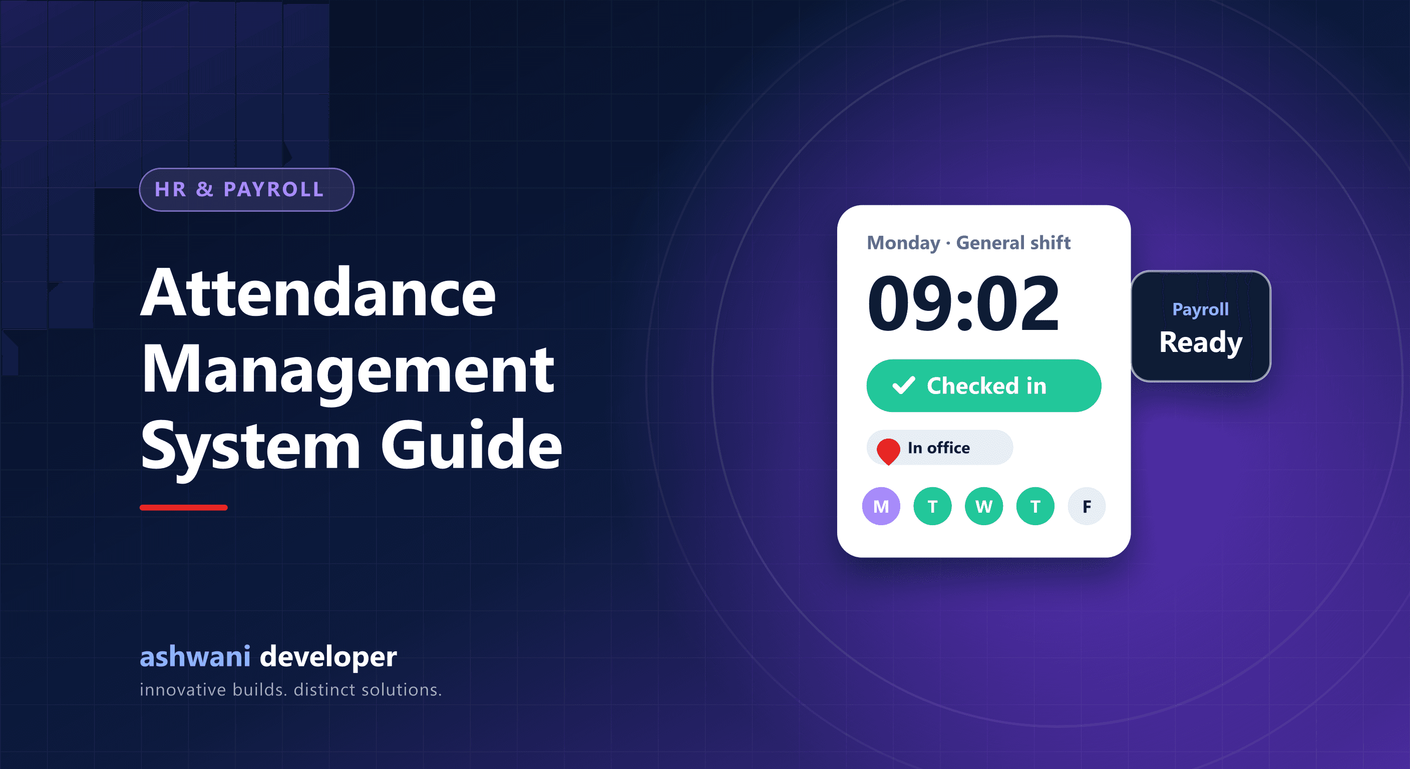 Mobile attendance management system with check-in, shifts and payroll