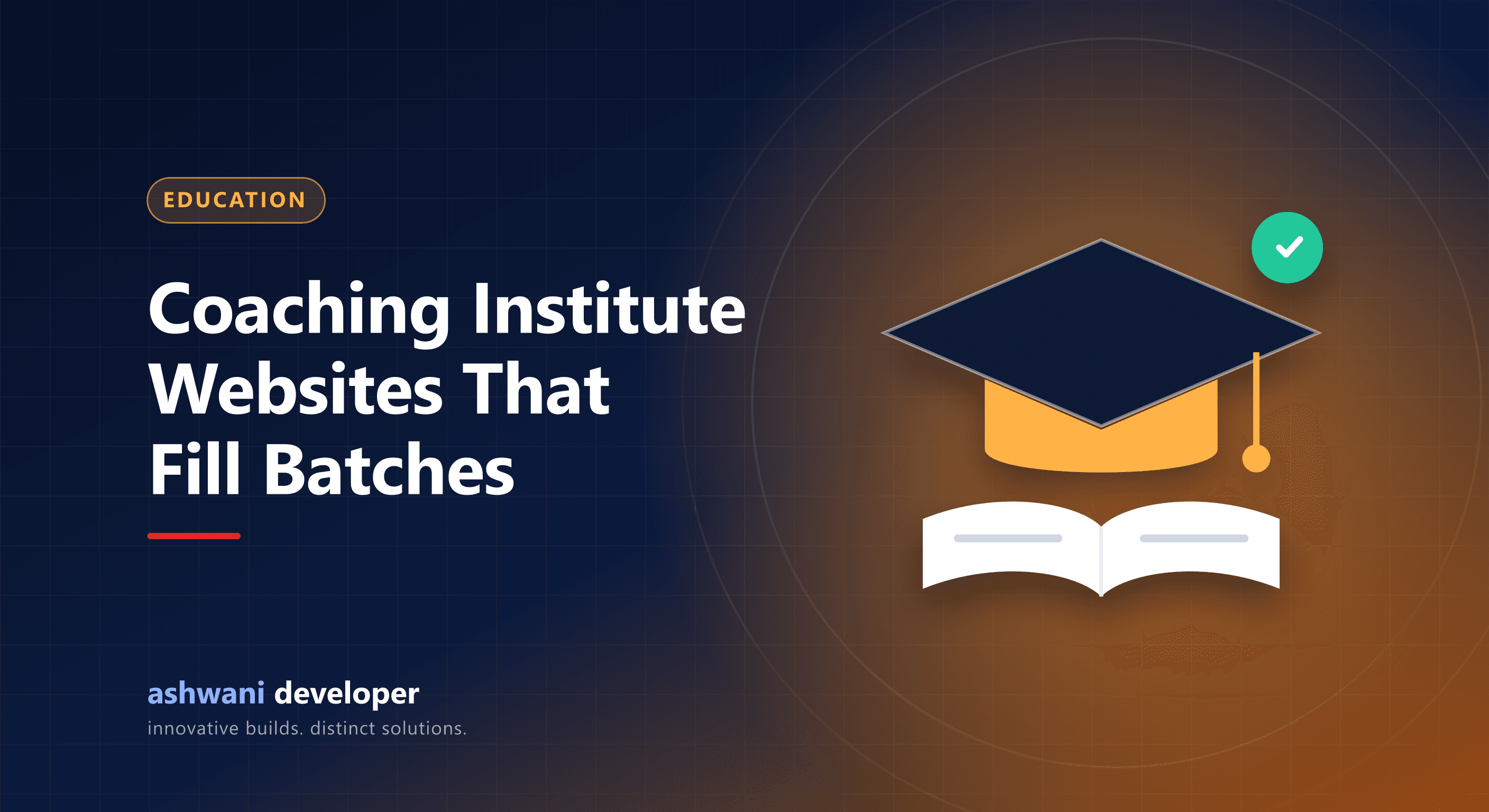 Coaching institute website with course pages and admission enquiry form