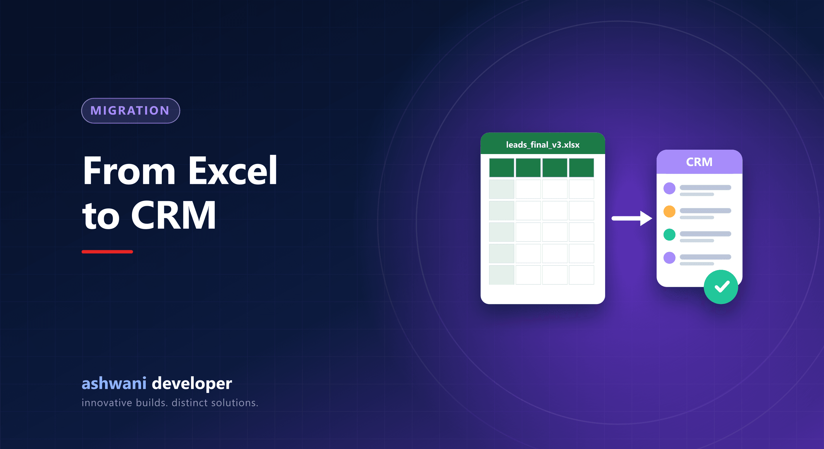 Migrating customer data from Excel spreadsheets into a CRM