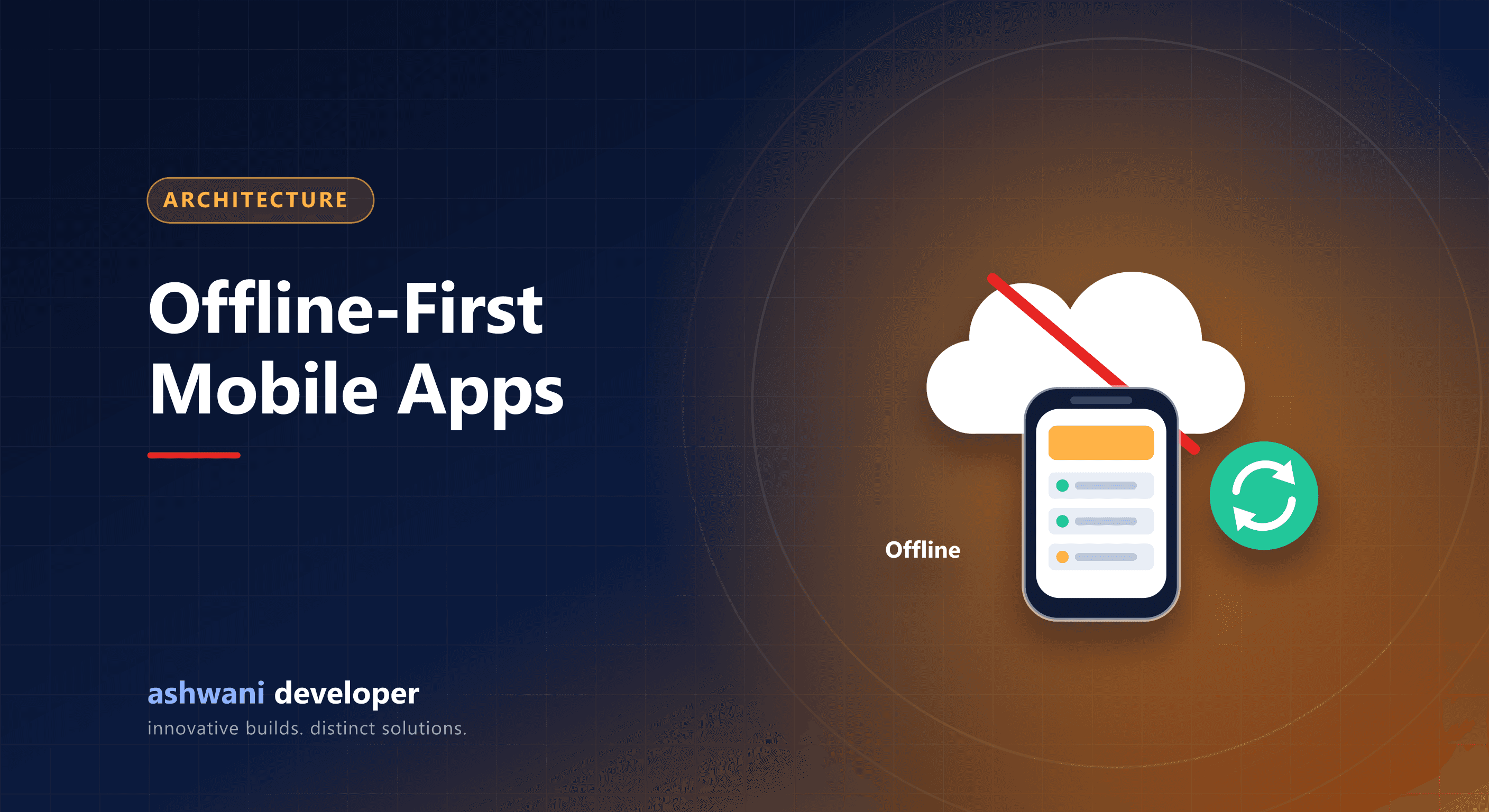 Offline-first mobile app syncing data when the network returns