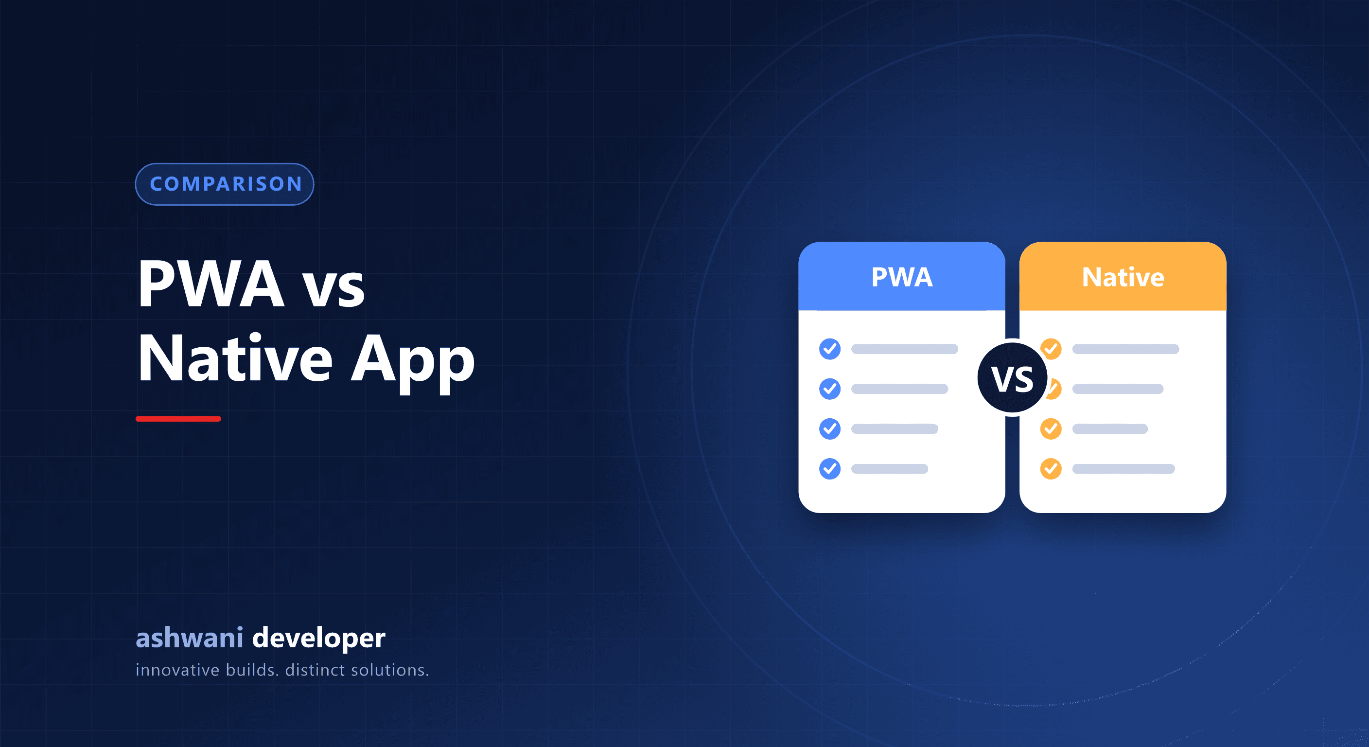 Progressive web app in a browser compared with a native mobile app