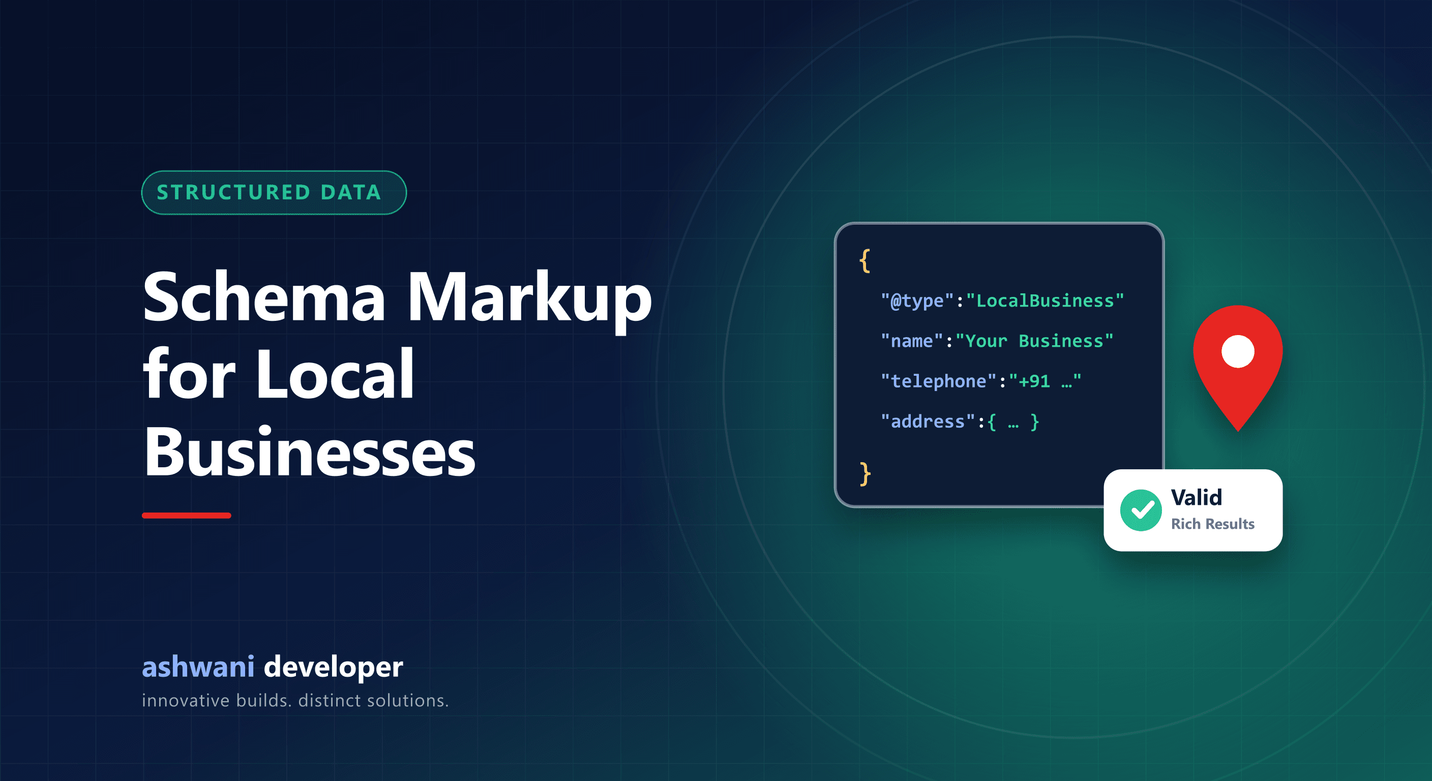 Schema markup JSON-LD for a local business website