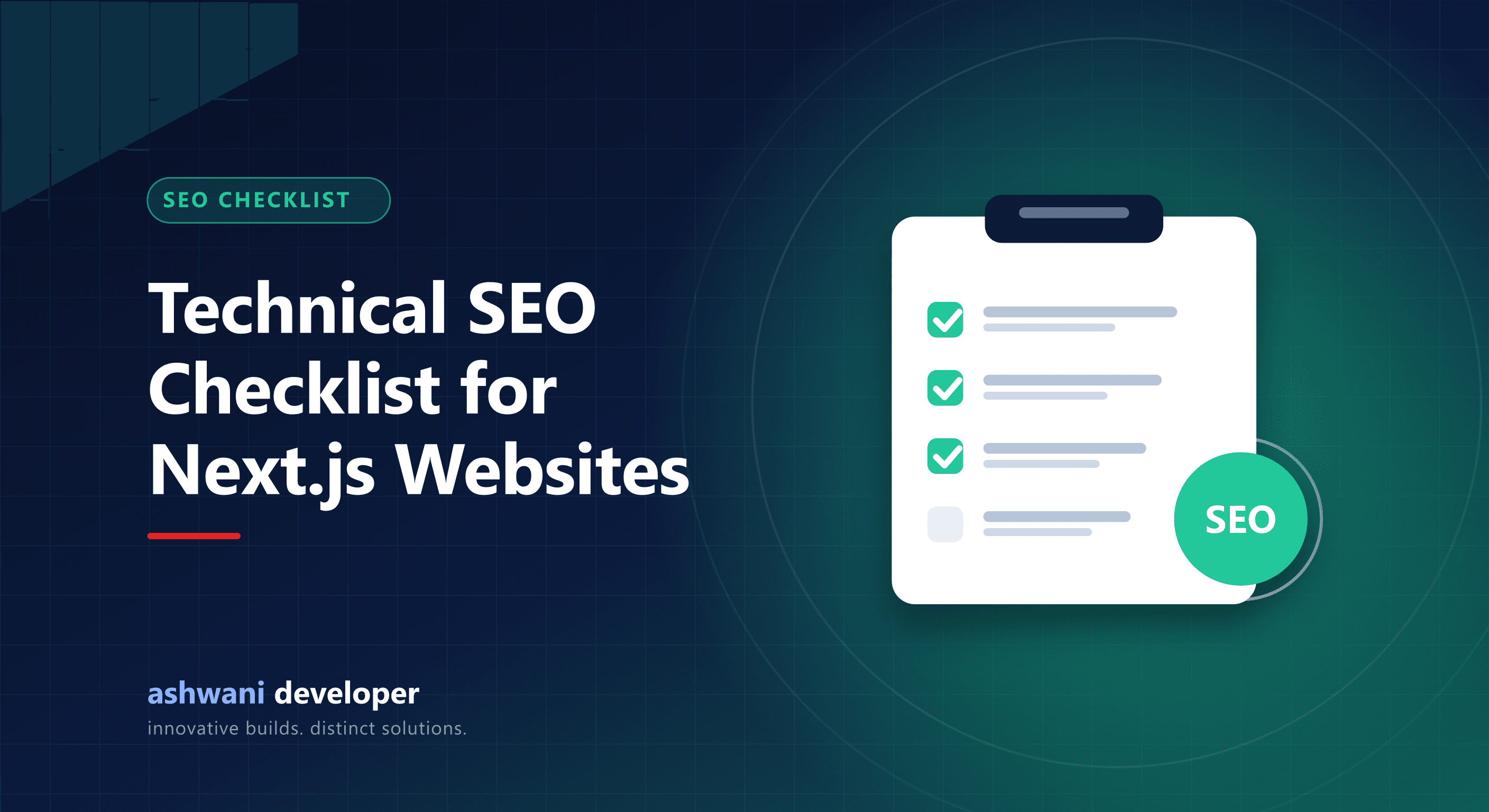 Technical SEO checklist for a Next.js website