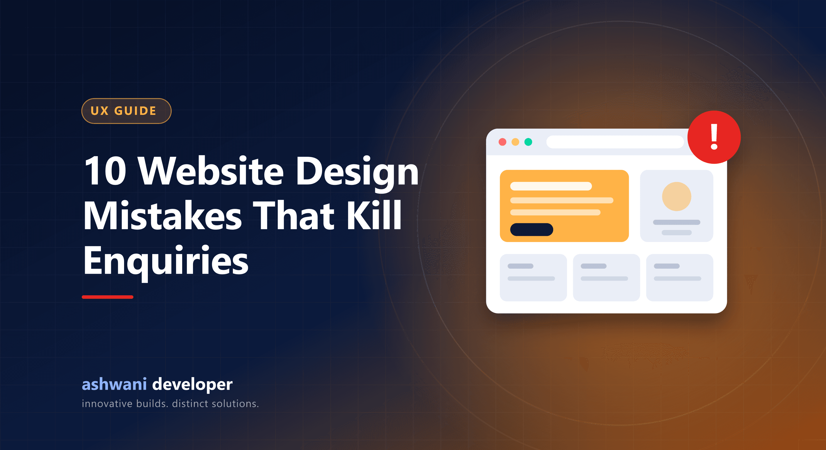 Website UI and UX design mistakes that reduce business enquiries