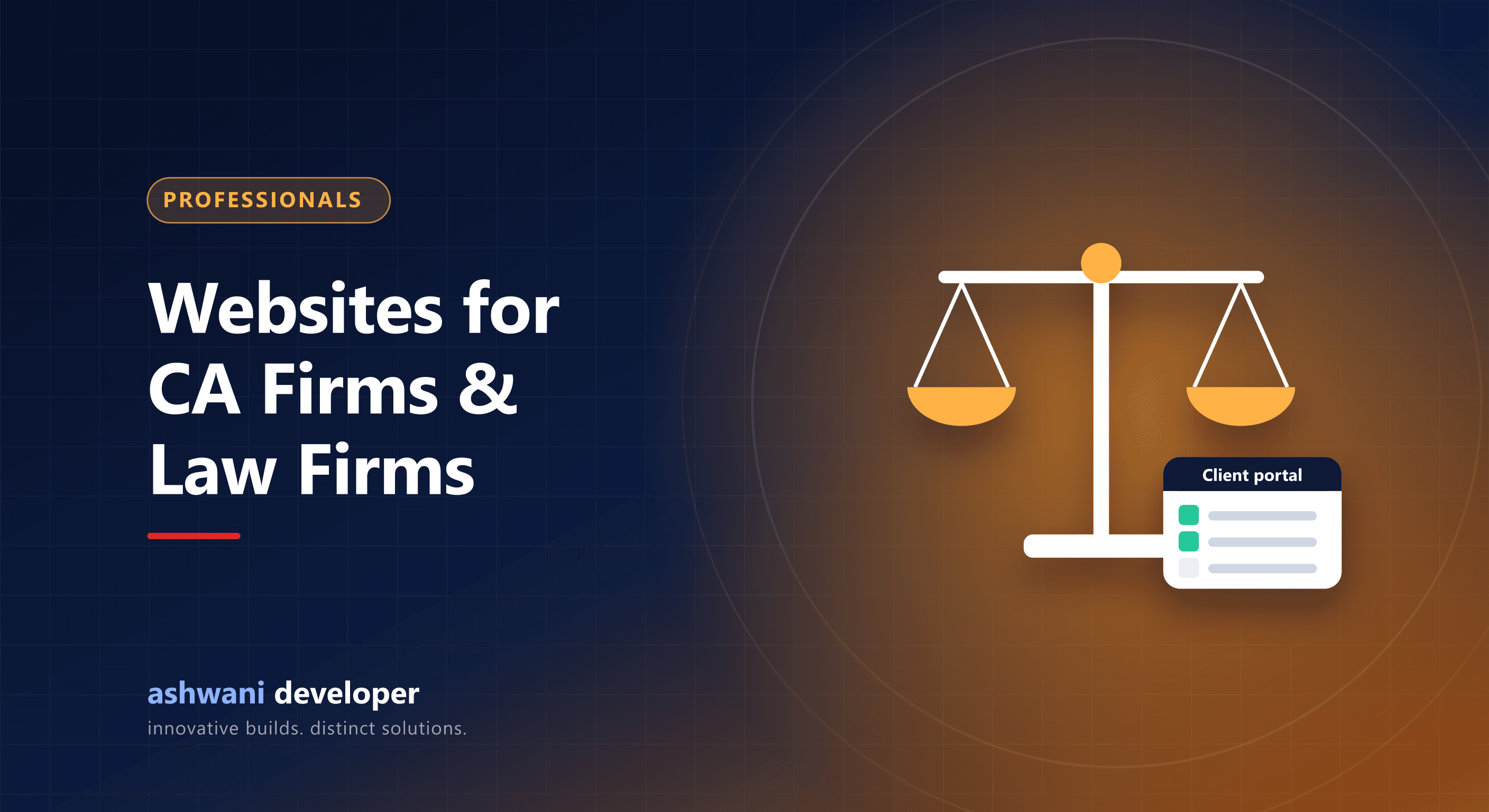 Professional website for a CA firm or law firm in India