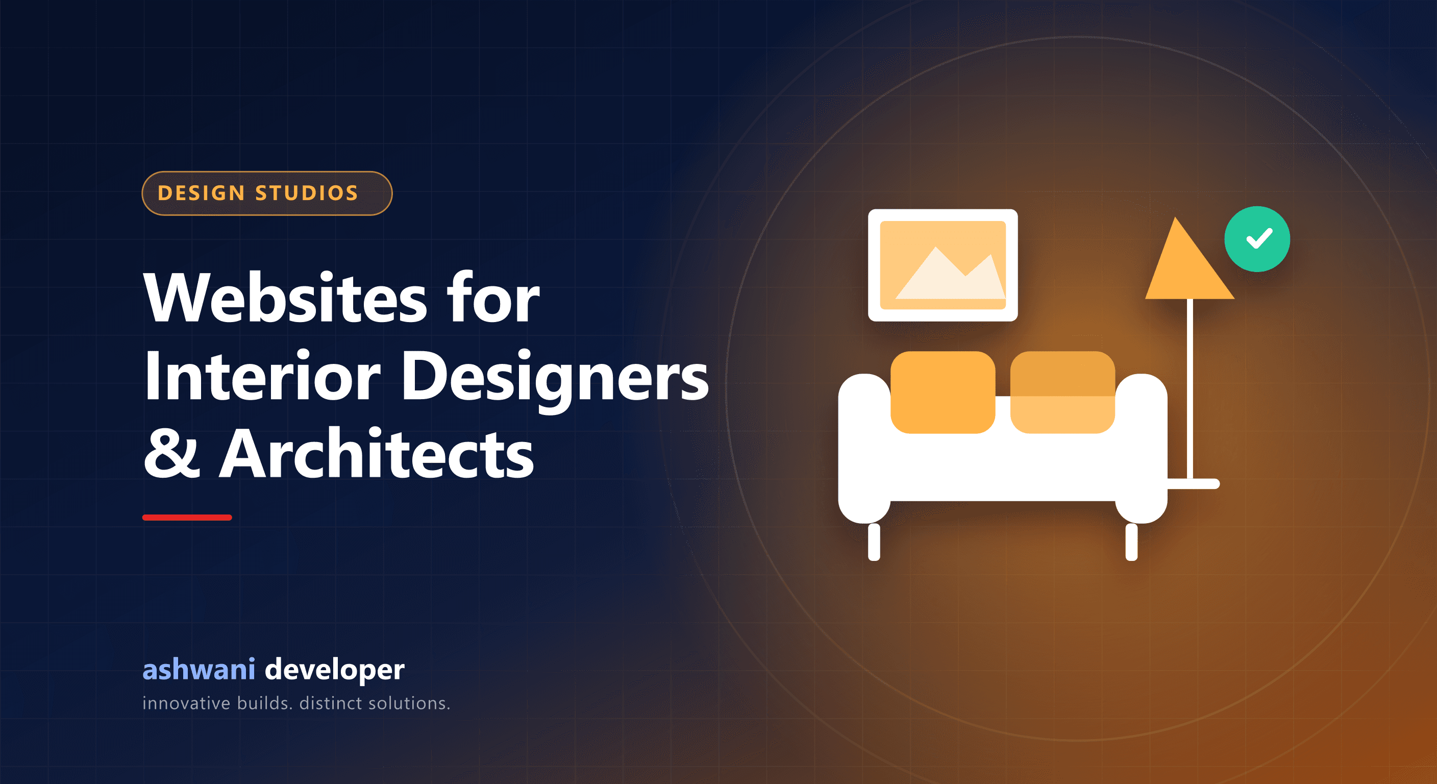 Interior designer portfolio website with project gallery