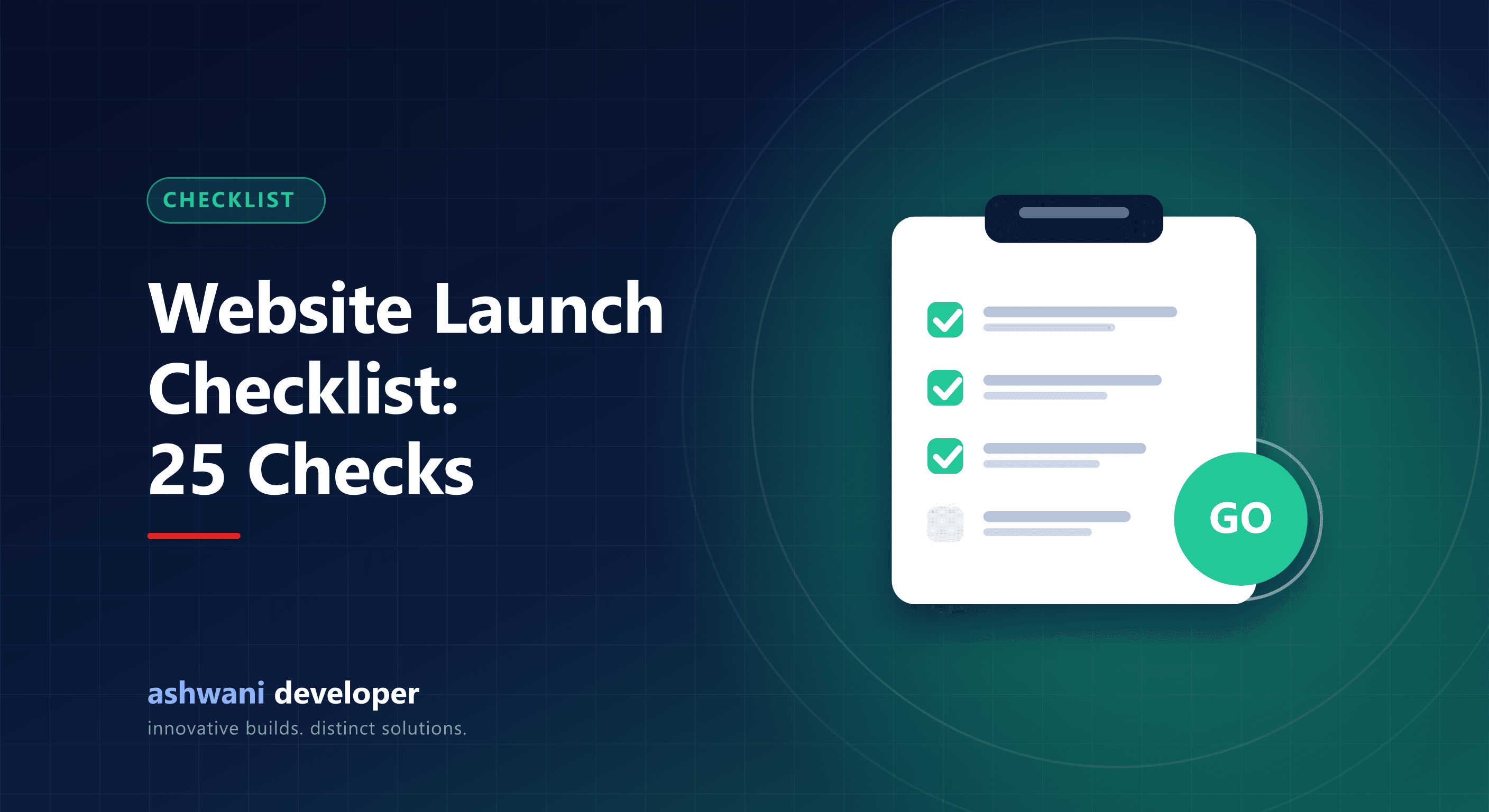 Pre-launch website checklist for a business website