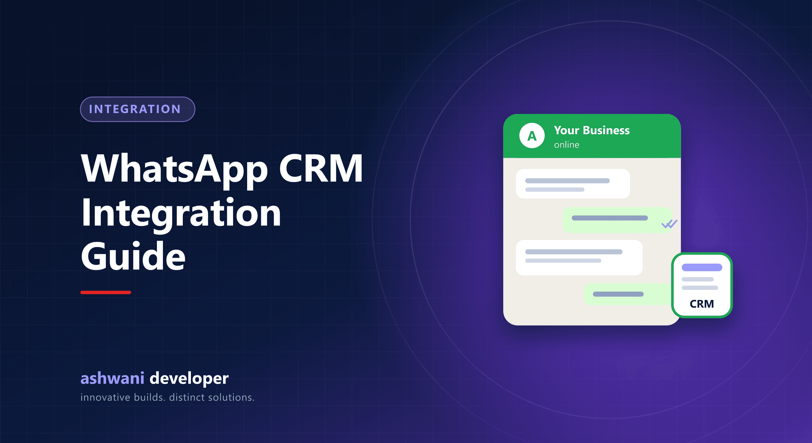 WhatsApp Business API connected to a CRM for automated messaging