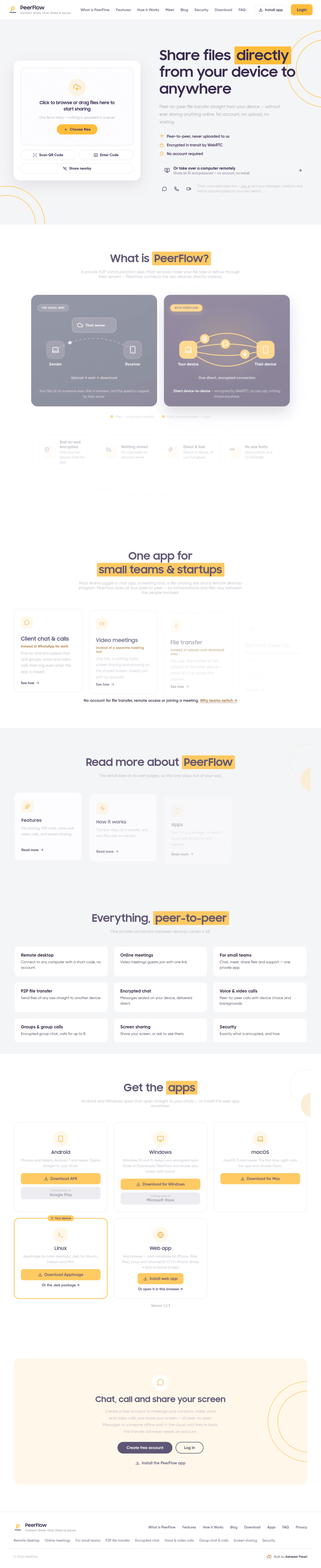 PeerFlow website