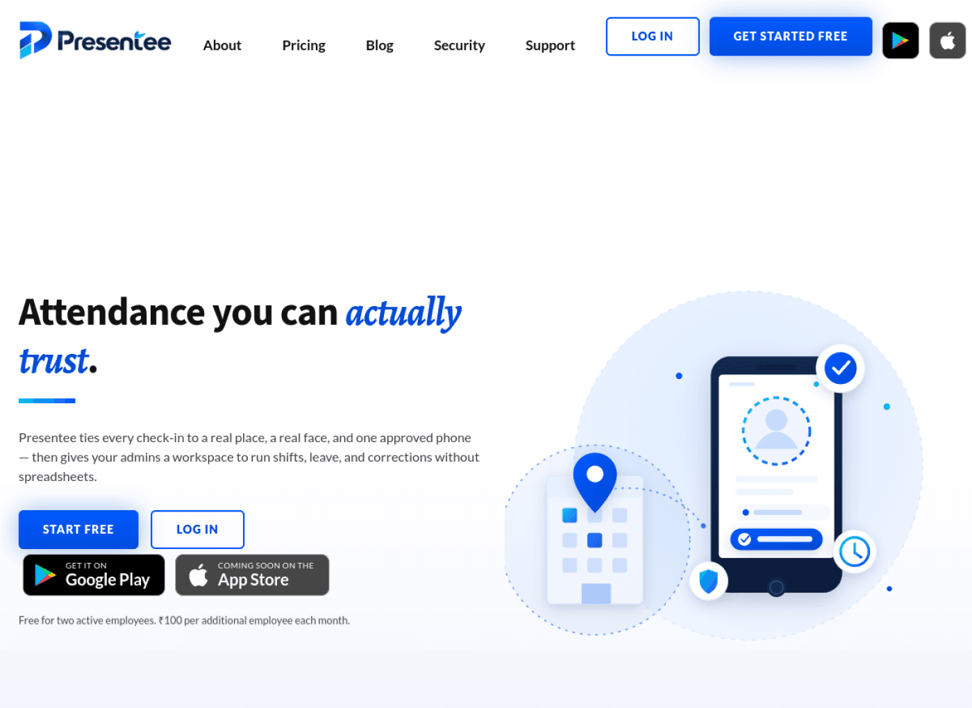 Presentee website