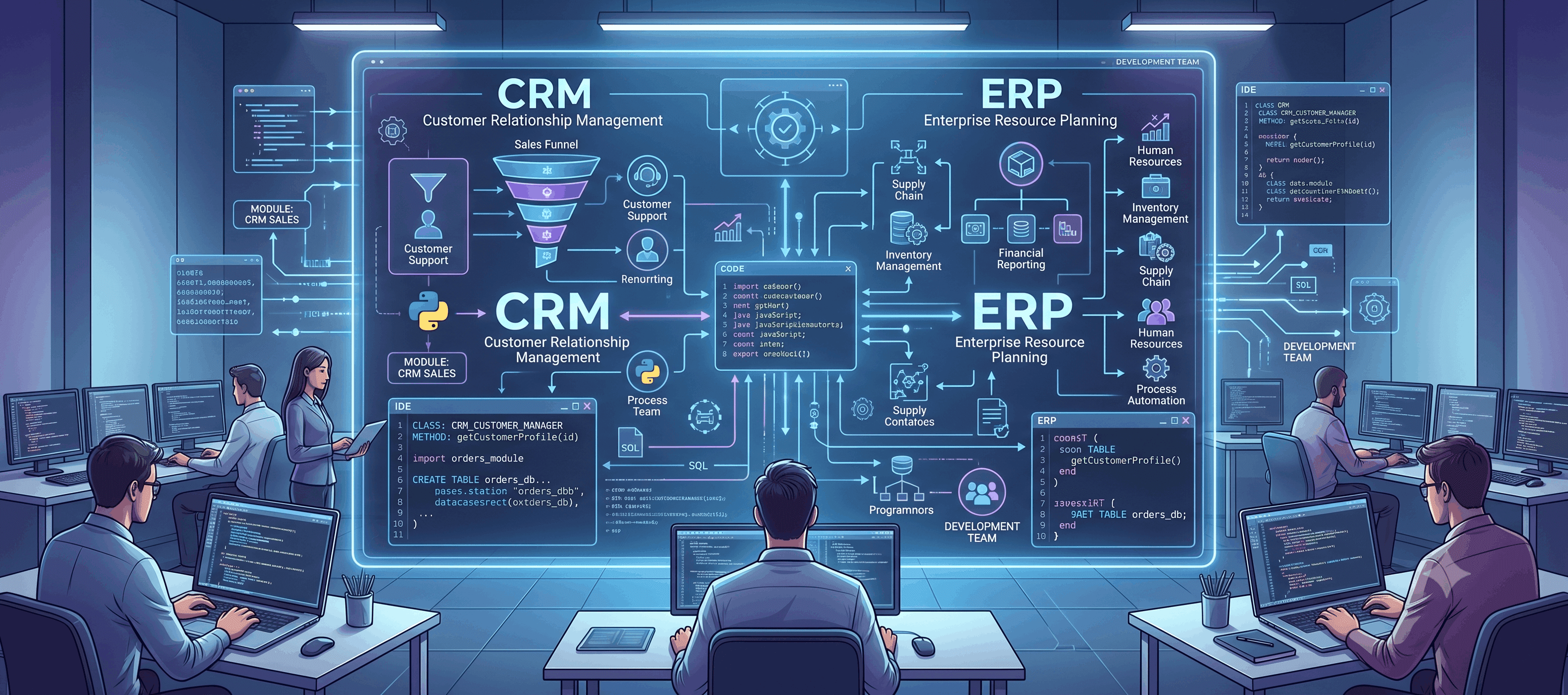 Custom CRM dashboard