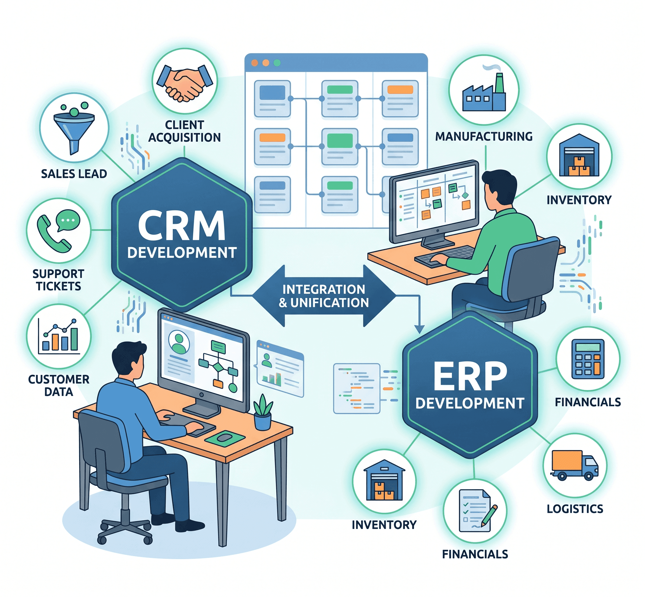 CRM sales pipeline interface