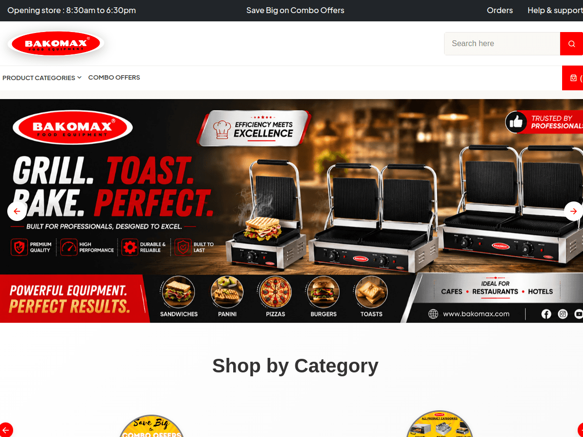 Bakomax home page