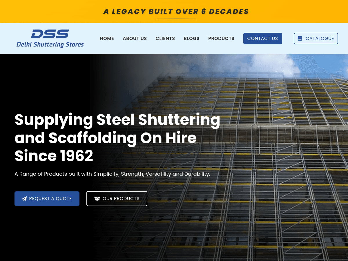 Delhi Shuttering home page