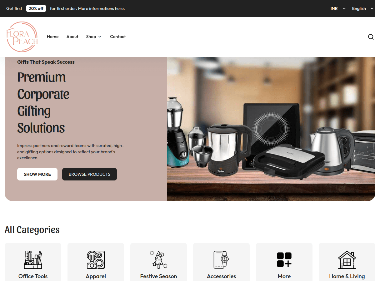 Flora Peach home page
