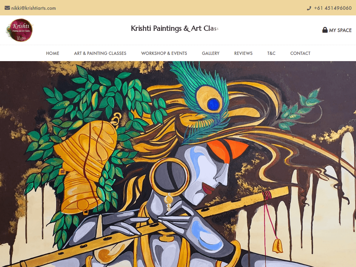 Krishti Arts home page