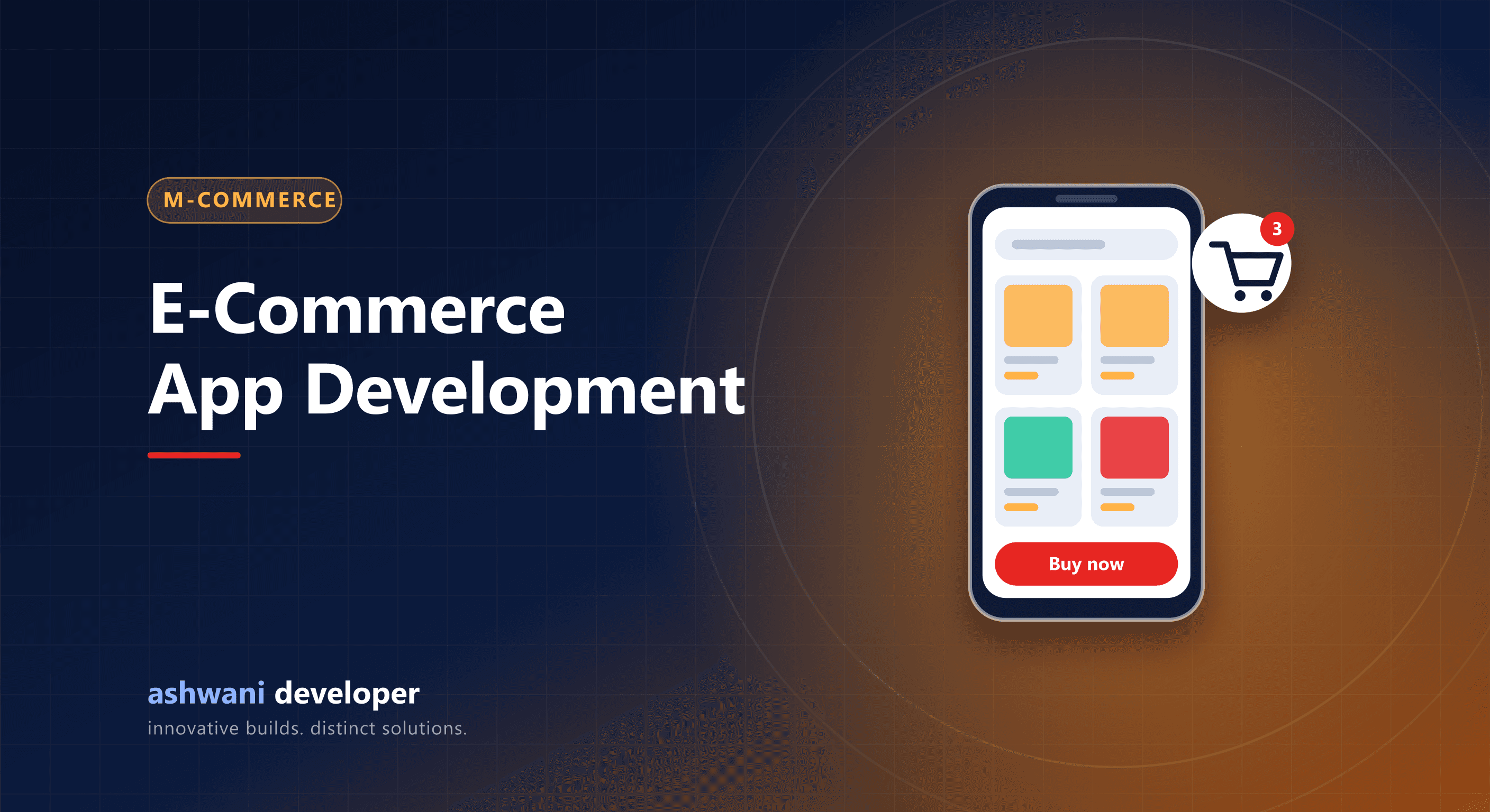 E-commerce mobile shopping app with cart and checkout