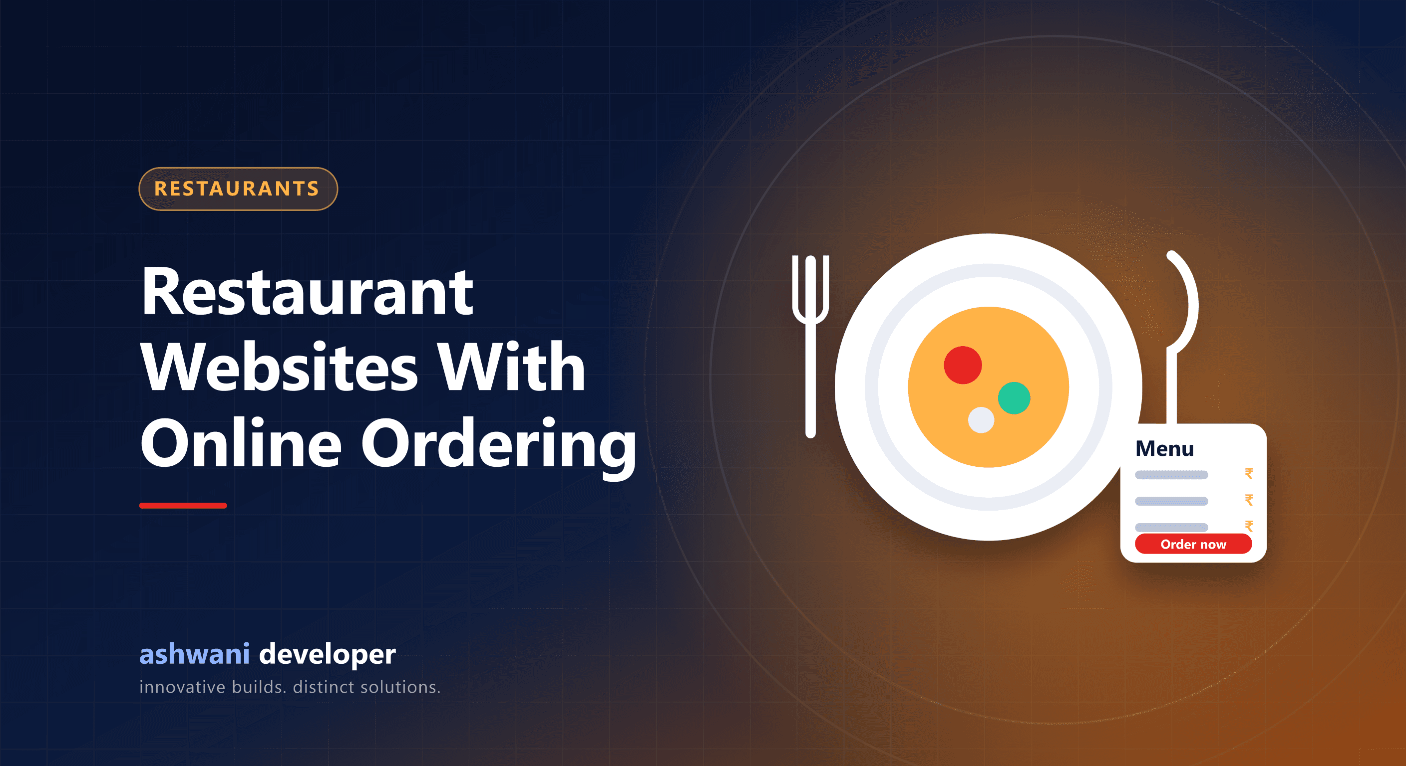 Restaurant website with online menu, ordering and table booking